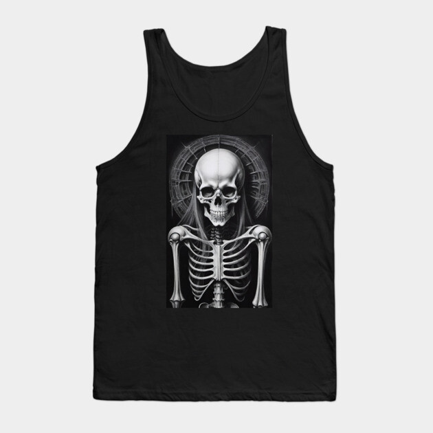 Twisted Skeleton 5 Tank Top by Grave Digs