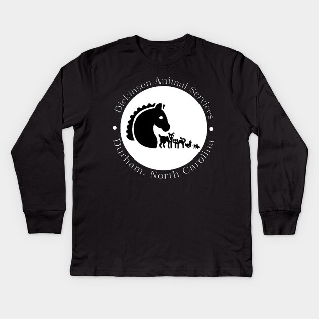 Dickinson Animal Services Kids Long Sleeve T-Shirt by DickinsonDesign