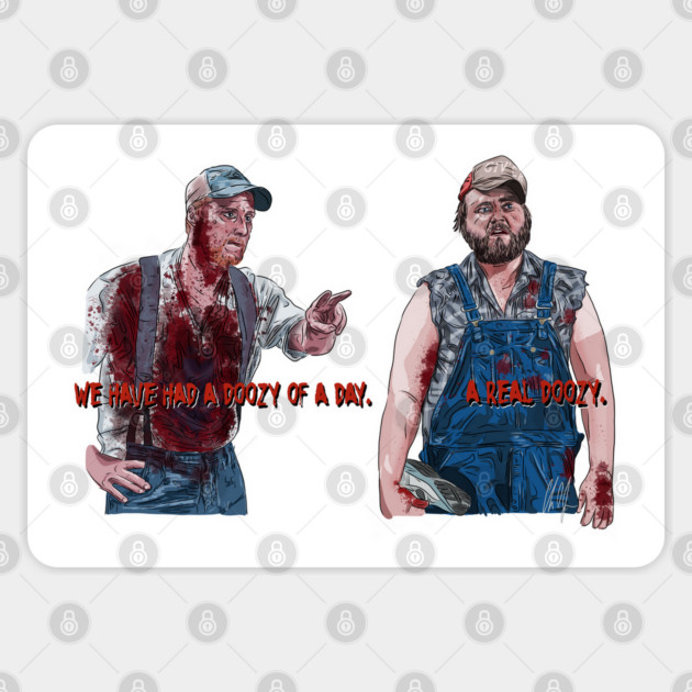 Tucker & Dale's Doozy Day Sticker by 51Deesigns