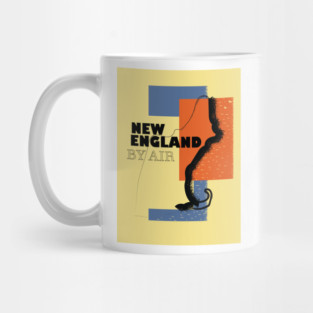New England vintage travel poster Mug