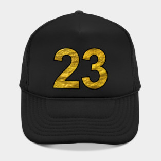 Gold number 23 Hat