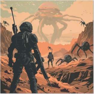 starship troopers Posters and Art
