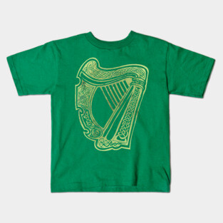 Celtic Harp Kids T-Shirt