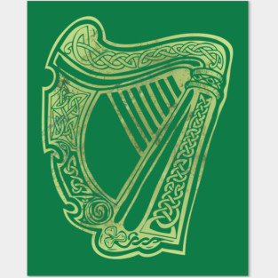 Celtic Harp Posters and Art