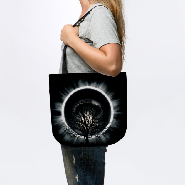 Eclipse Tree Silhouette – Cosmic Nature Artwork Graphic by MakerMind8.2