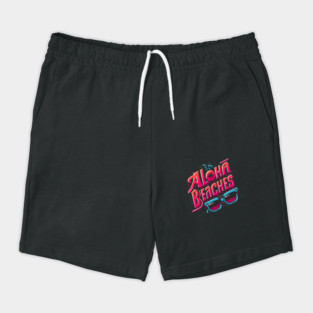 Aloha Beaches – Retro Summer Vacation Humor Graphic Shorts