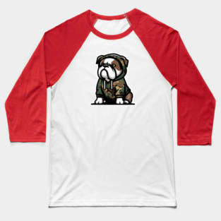 Sitting Bully Camo Baseball T-Shirt