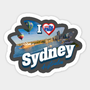 I Love Sydney Australia Sticker