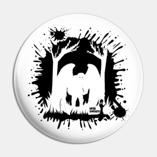 Mothman Splotch Pin