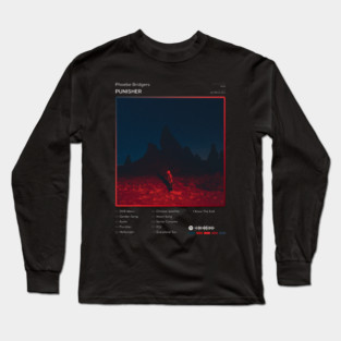 Phoebe Bridgers - Punisher Tracklist Album Long Sleeve T-Shirt