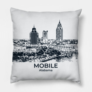 Mobile - Alabama Pillow