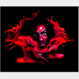 sho nuff red light design Posters and Art