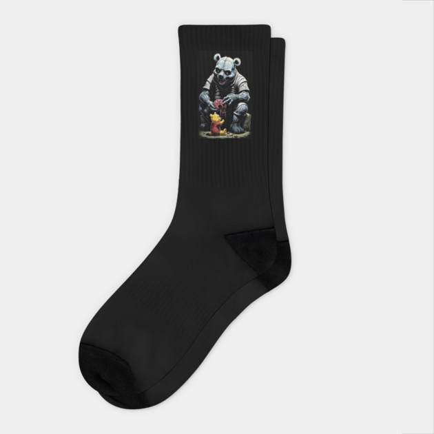 Zombie Winnie the Pooh 2 Socks by Grave Digs