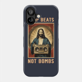 Drop Beats Not Bombs Anti-War Jesus Phone Case