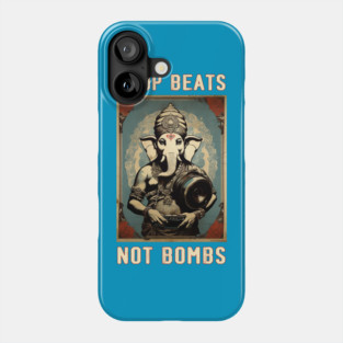 Drop Beats Not Bombs Anti-War Ganesh Phone Case