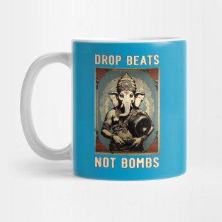 Drop Beats Not Bombs Anti-War Ganesh Mug
