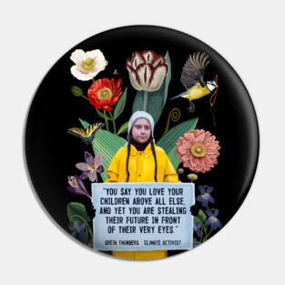 Greta Thunberg - Climate Activist Pin