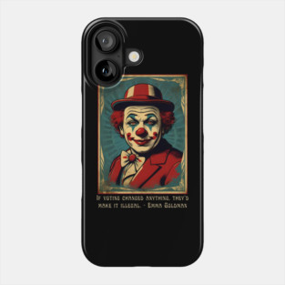 Funny Election 2024 Vintage Clown Phone Case