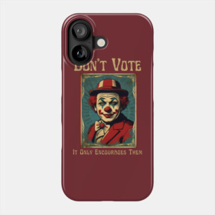 Funny Election 2024 Vintage Clown Phone Case