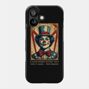 Funny Election 2024 Vintage Clown Phone Case