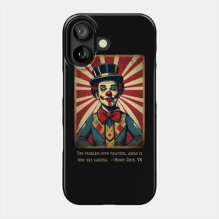 Funny Election 2024 Vintage Clown Phone Case