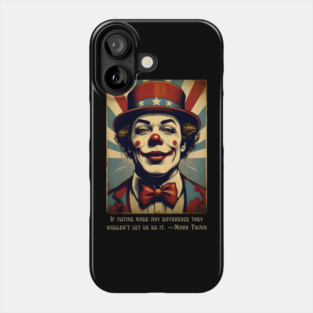 Funny Election 2024 Vintage Clown Phone Case
