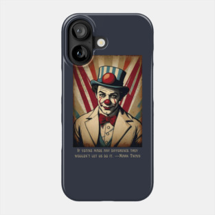 Funny Election 2024 Vintage Clown Phone Case