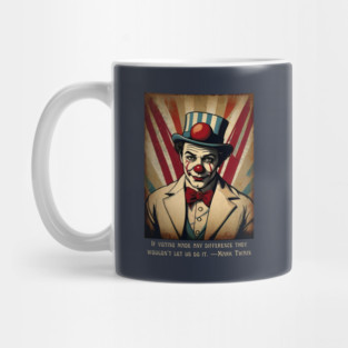 Funny Election 2024 Vintage Clown Mug