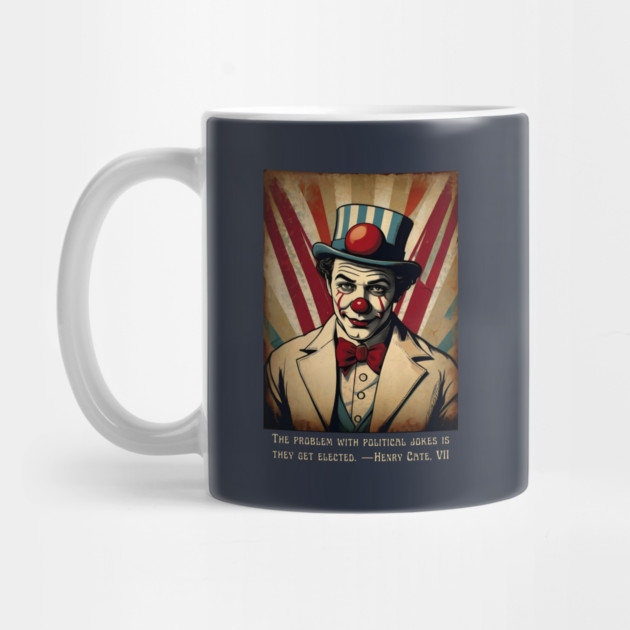 Funny Election 2024 Vintage Clown by QuirkyQuest Creations