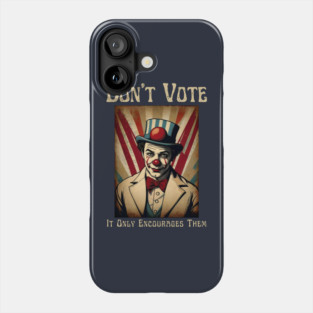 Funny Election 2024 Vintage Clown Phone Case