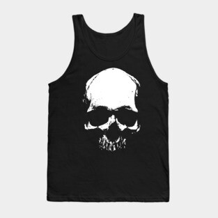 Human skull Tank Top