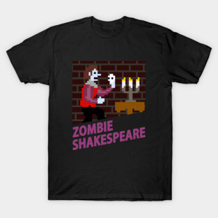 Zombie Shakespeare - Lost Video Game Archives T-Shirt