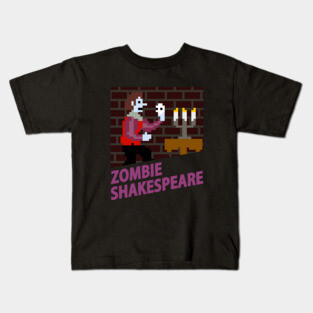 Zombie Shakespeare - Lost Video Game Archives Kids T-Shirt