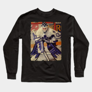 Felix Potvin, 1995 in Toronto Maple Leafs Long Sleeve T-Shirt