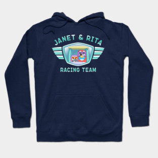 Bluey Grannies, Janet & Rita Racing Team Hoodie
