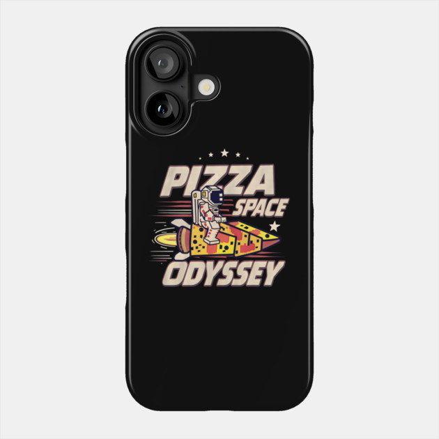 Pizza Space Odyssey – Funny Astronaut Food Humor Gift Graphic Phone Case by MakerMind8.2