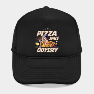 Pizza Space Odyssey – Funny Astronaut Food Humor Gift Graphic Hat