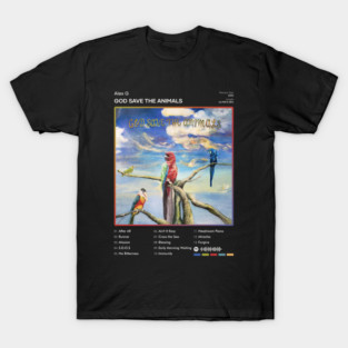 Alex G - God Save The Animals Tracklist Album T-Shirt