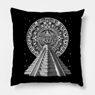 Aztec Pyramid Calendar Pillow