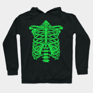 Skeleton Bones Rib Cage Goes to 11 Spinal Tap Nigel Halloween Skull Spooky Movie 80s Hoodie