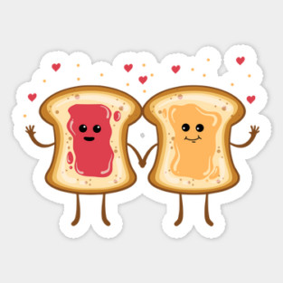 National Peanut Butter & Jelly BFFs Sticker