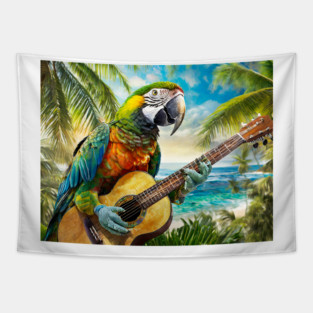 Parrot Head Tapestry