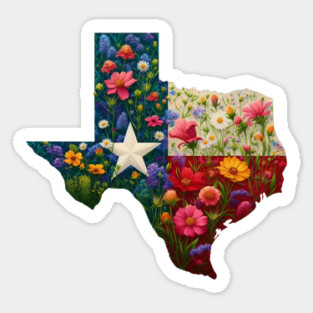 Texas Wildflowers - Texan Nature Sticker