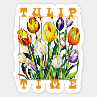 Tulips time Sticker