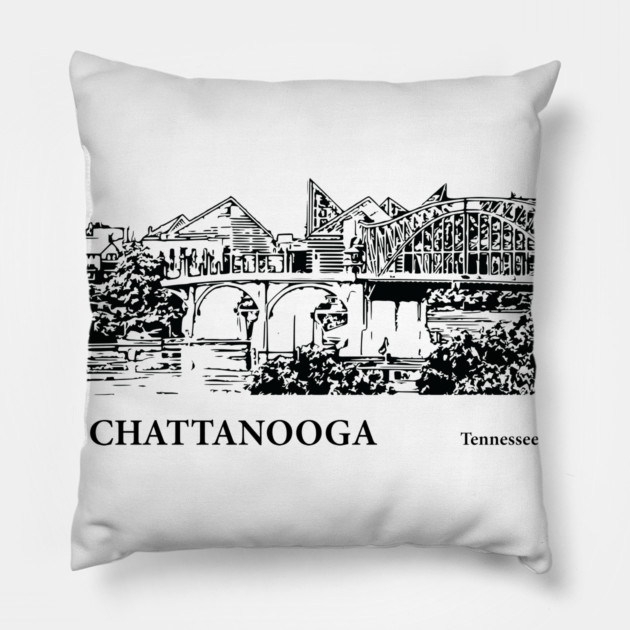 Chattanooga Tennessee Pillow by Lakeric
