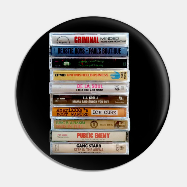 90s Hip Hop Underground tapes Pin by UrbanLifeApparel