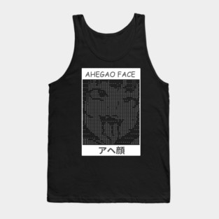 Ahegao Face Hentai Dot Art Tank Top