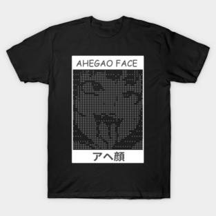 Ahegao Face Hentai Dot Art T-Shirt