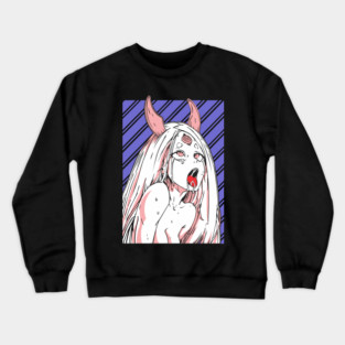 Kaguya Ōtsutsuki Naruto Hentai Ahegao Face Crewneck Sweatshirt
