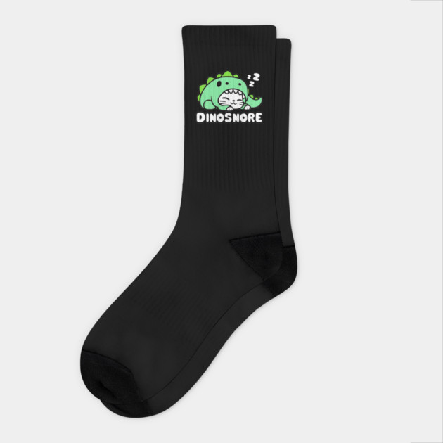 Dinosaur Cat - Cute Kawaii Cat in a Dinosaur Costume Socks by Designed By Marty